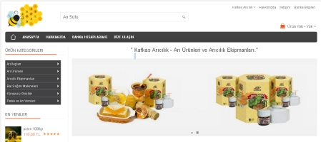 Arıcılık ve Arı Ürünleri Website Tasarımı