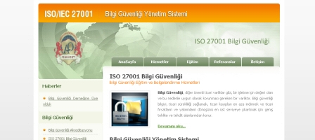 Bilgi Güvenliği Website Tasarımı